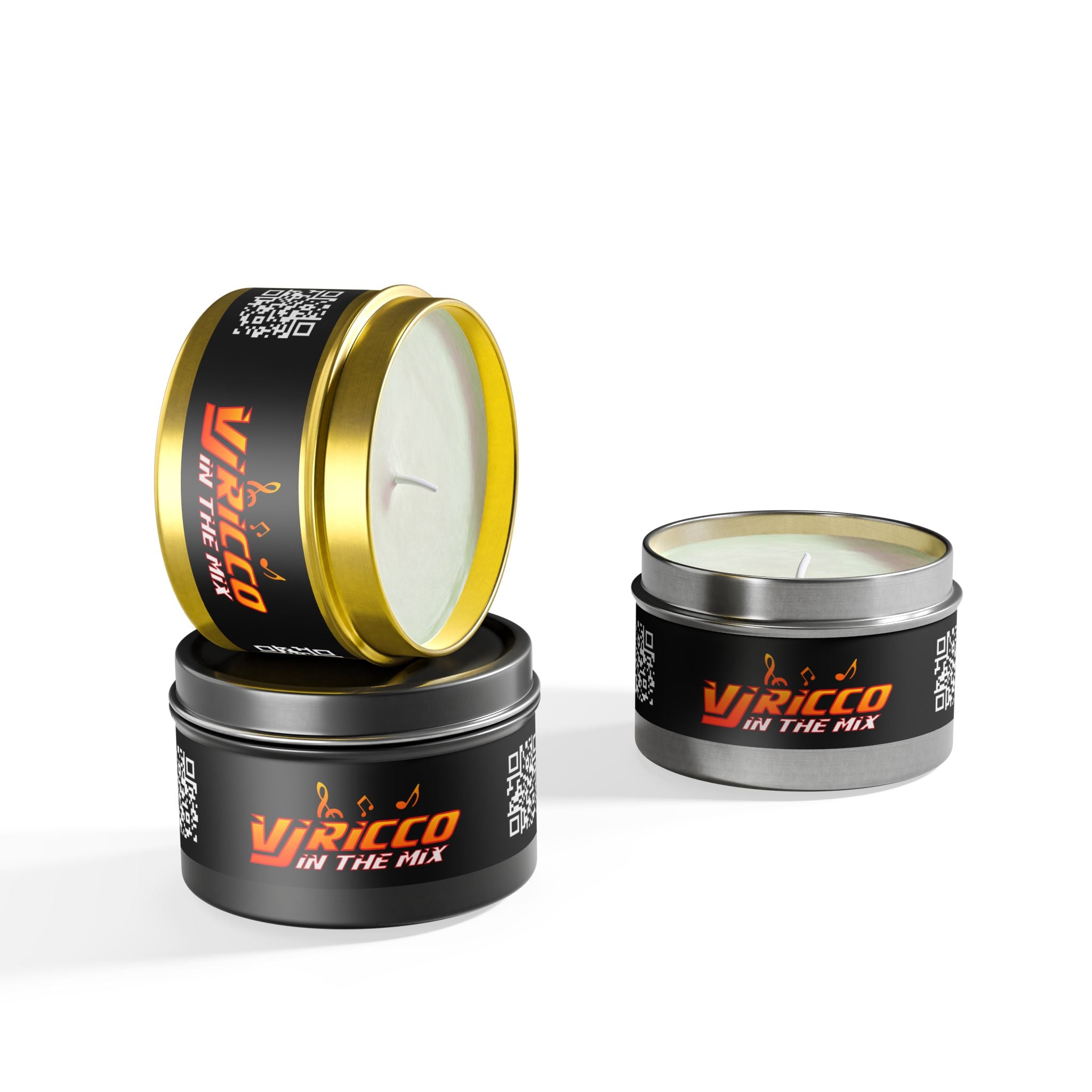 "VJ Ricco" -Themed Tin Candle - Perfect for Relaxation and Gifting